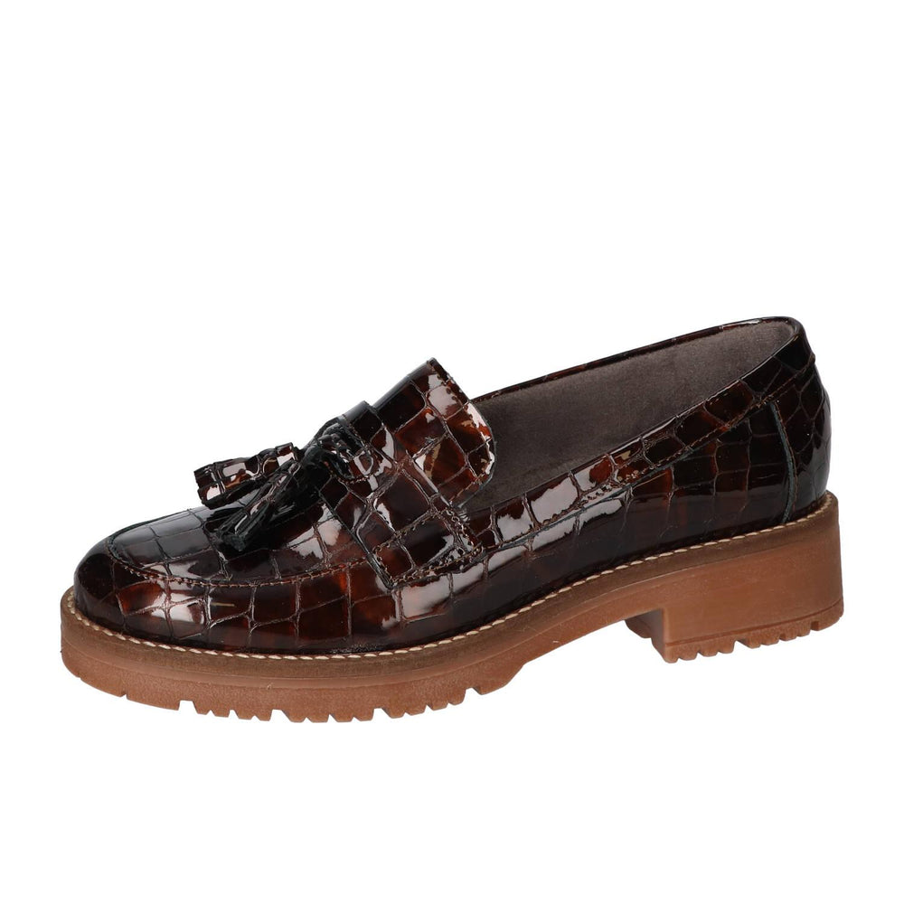 Chaussures à enfiler, Marron foncé