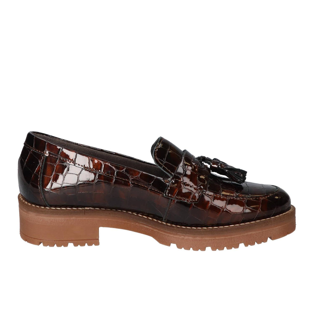 Chaussures à enfiler, Marron foncé