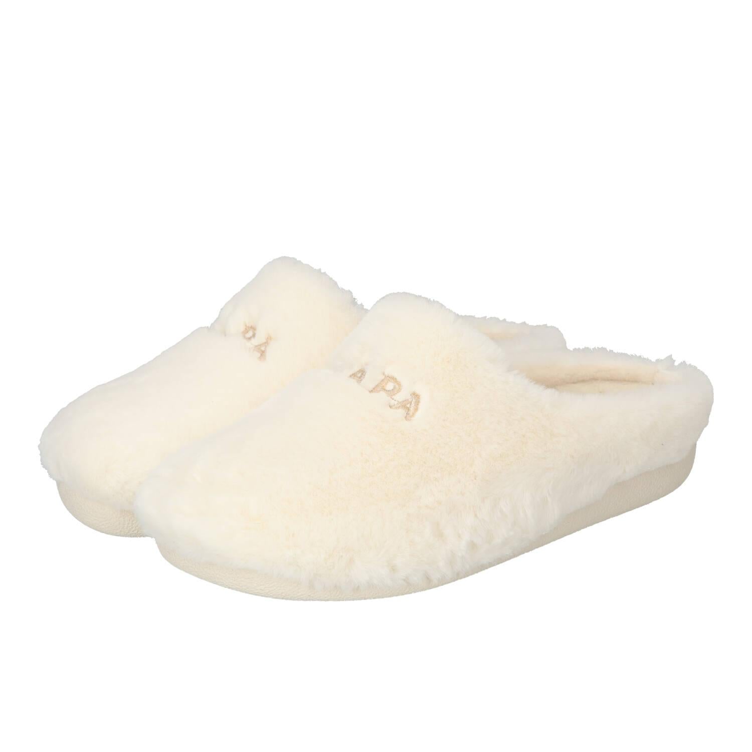 Chaussons, blanc cassé