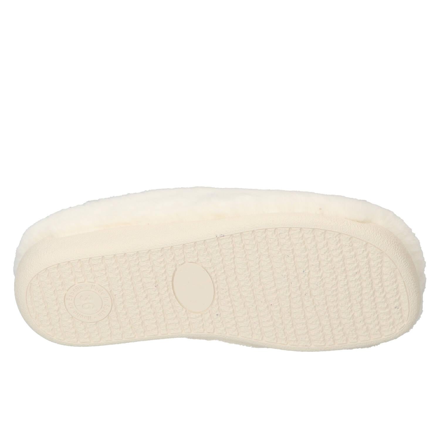 Chaussons, blanc cassé