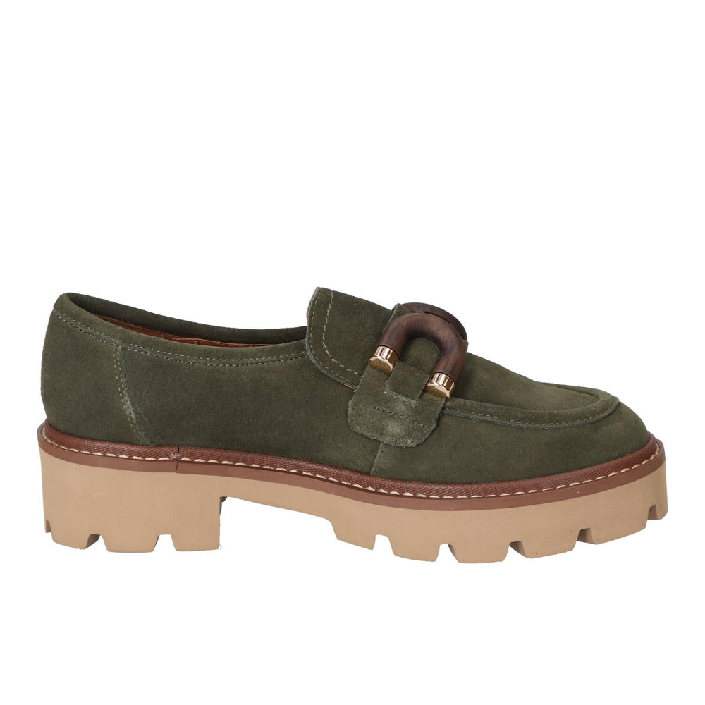 Chaussures à enfiler, vert