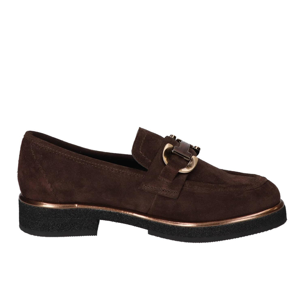 Chaussures à enfiler, Marron foncé