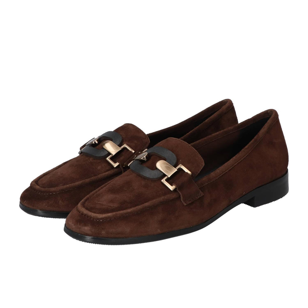 Chaussures à enfiler, Marron foncé