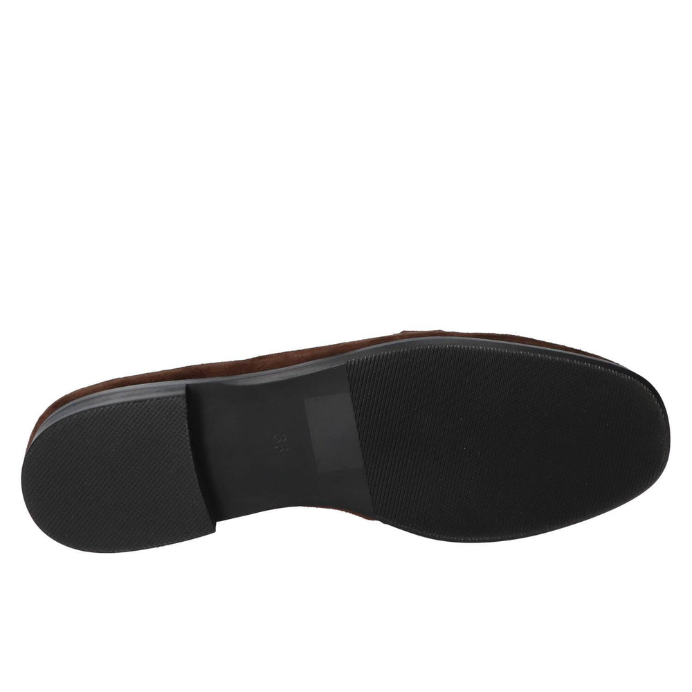 Chaussures à enfiler, Marron foncé