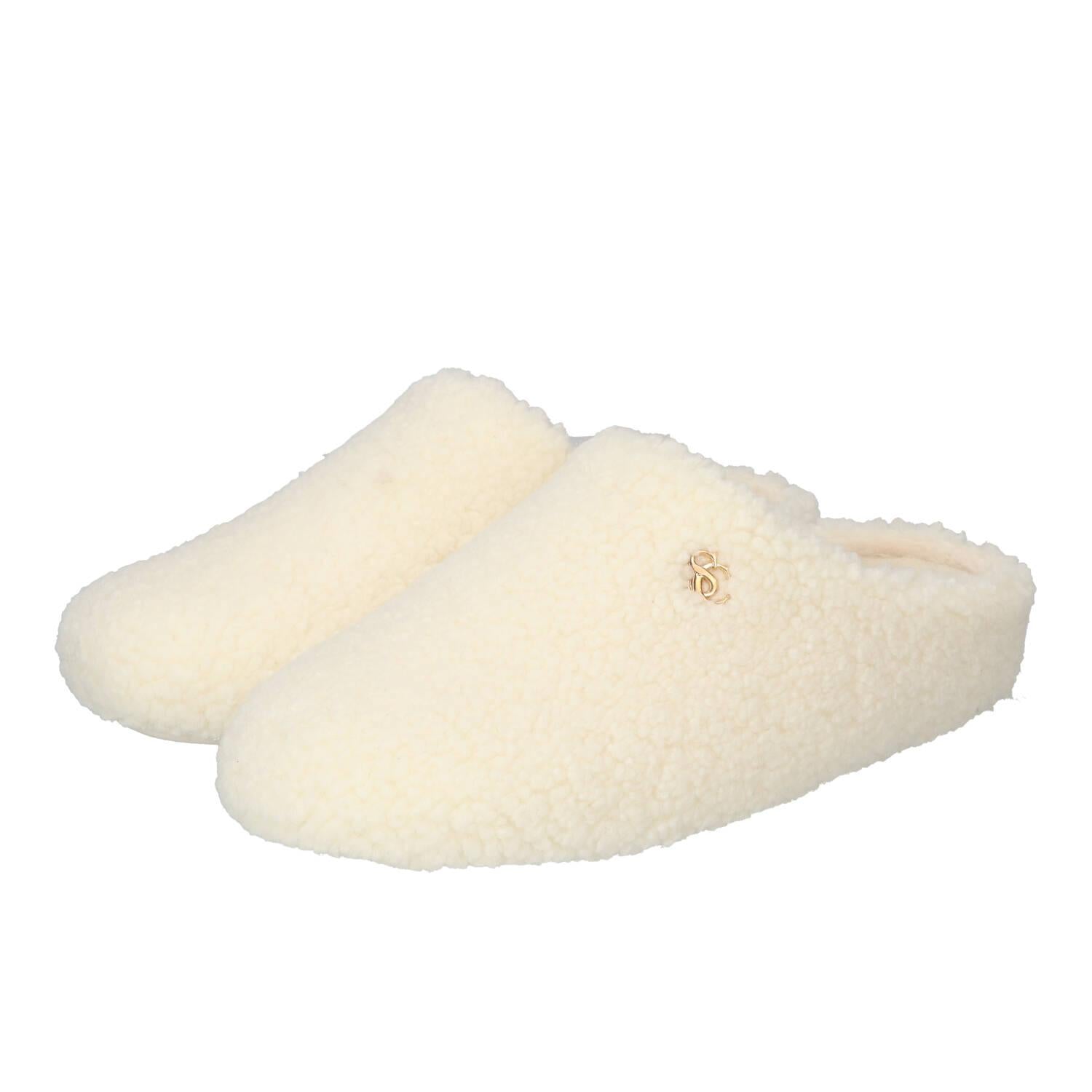 Chaussons, blanc cassé