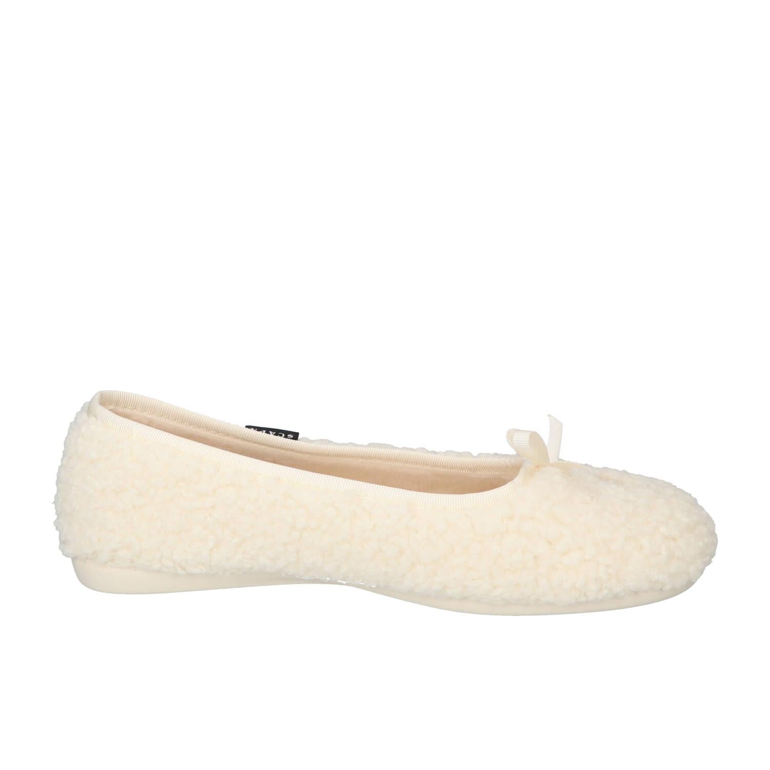 Chaussons, blanc cassé