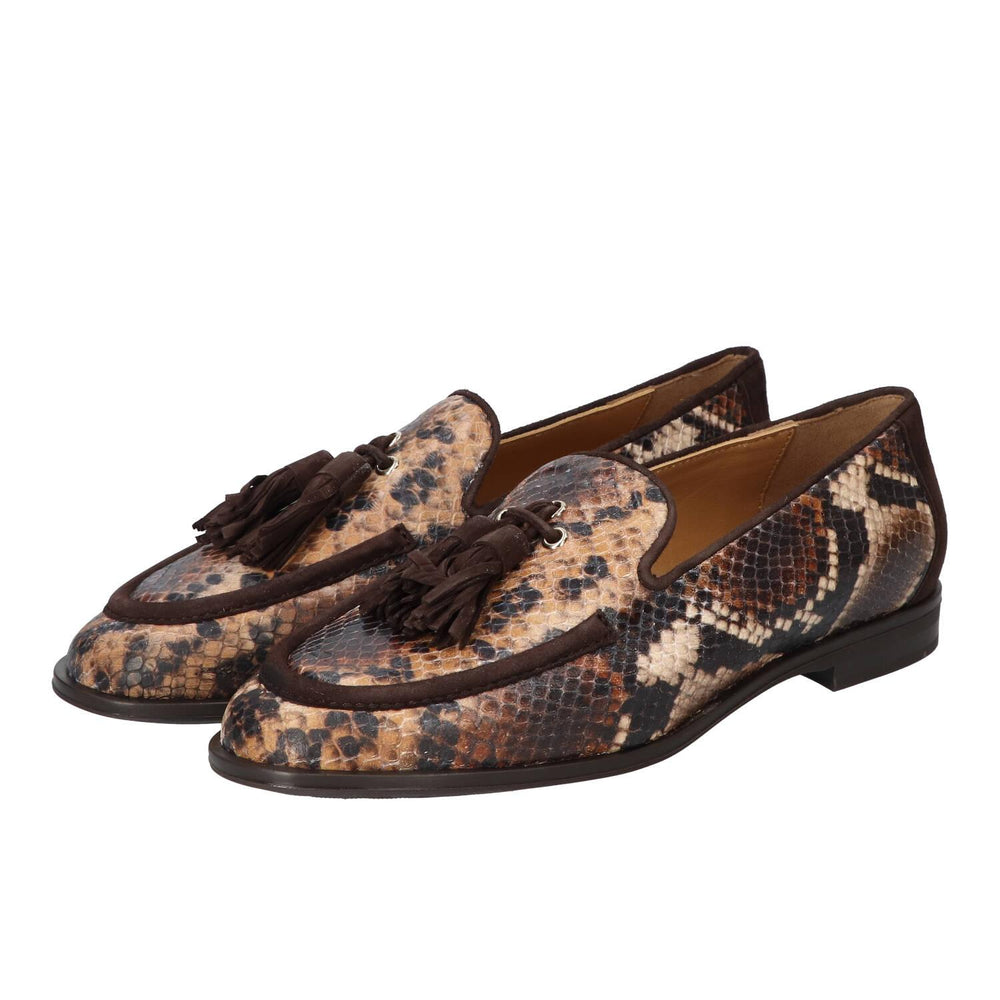 Chaussures à enfiler, Marron foncé