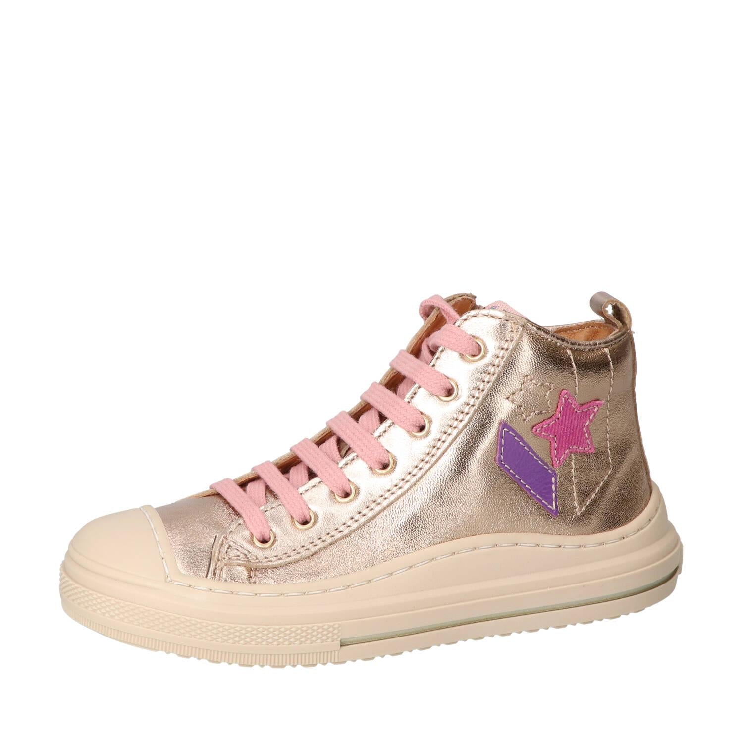 Chaussures à lacets, Doré