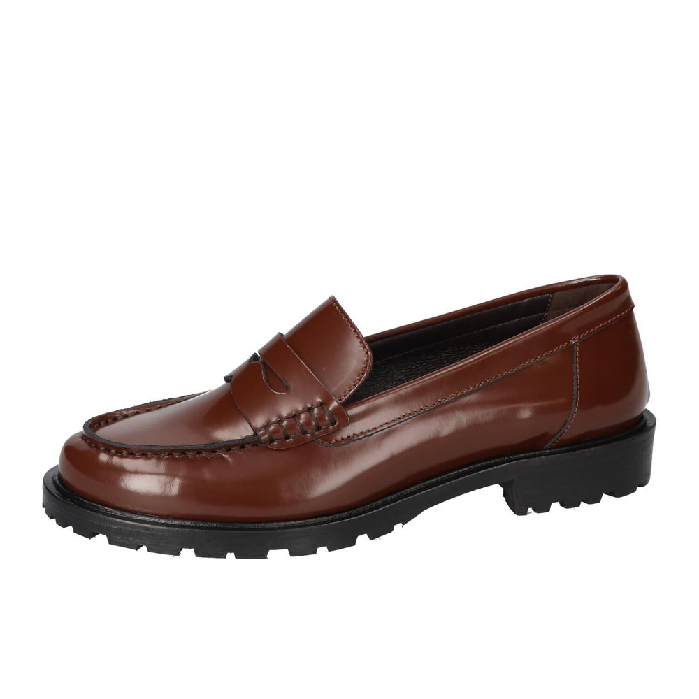 Chaussures à enfiler, Marron foncé