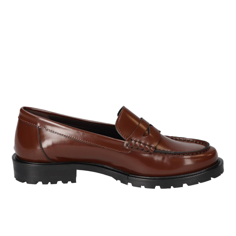 Chaussures à enfiler, Marron foncé