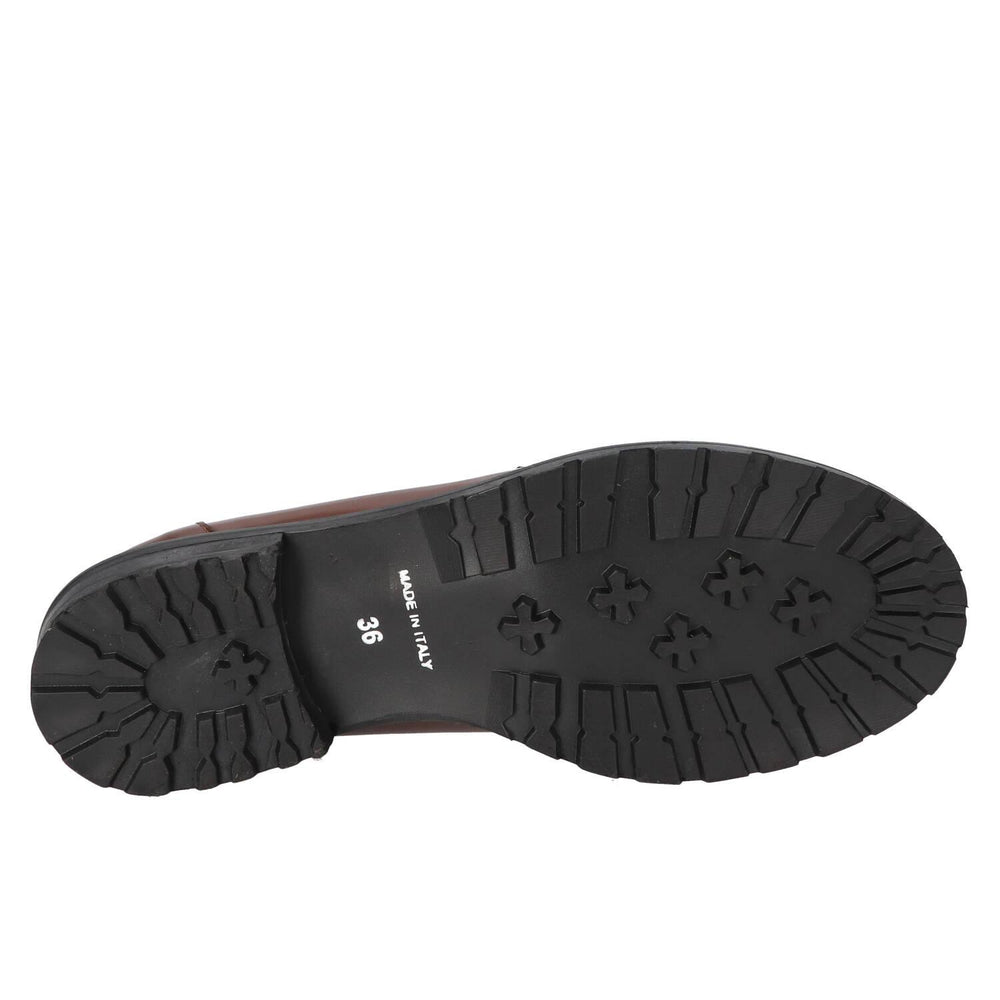 Chaussures à enfiler, Marron foncé