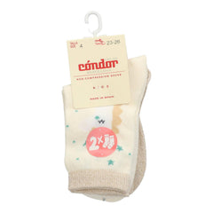 Chaussettes, beige clair