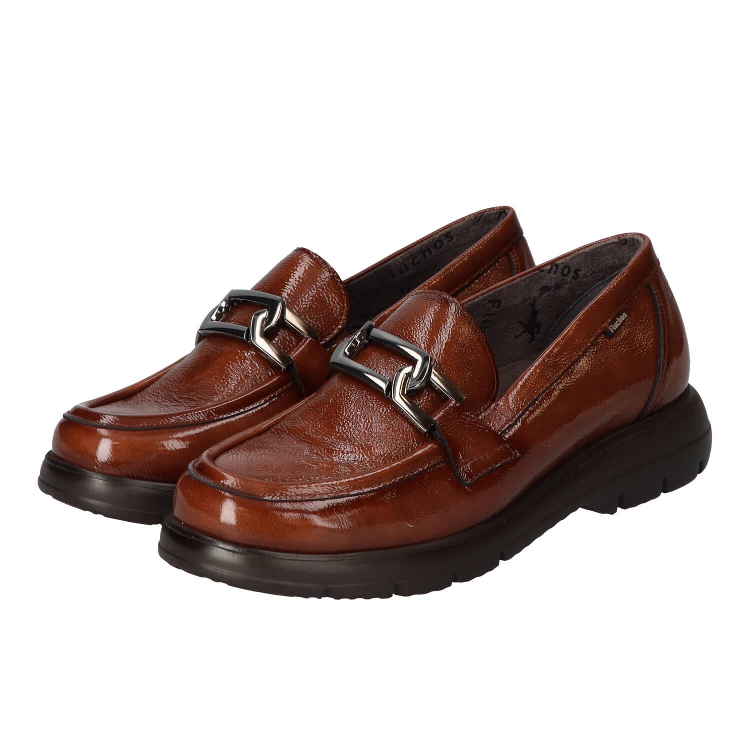 Chaussures à enfiler, Cognac