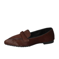 Chaussures à enfiler, Marron foncé