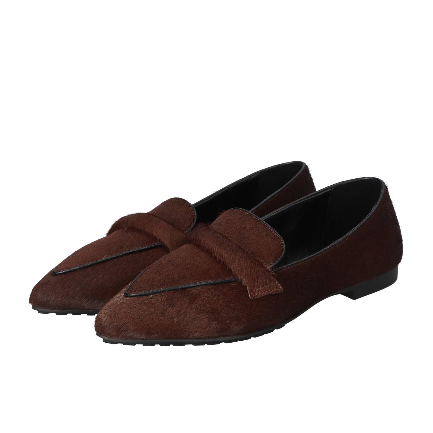Chaussures à enfiler, Marron foncé