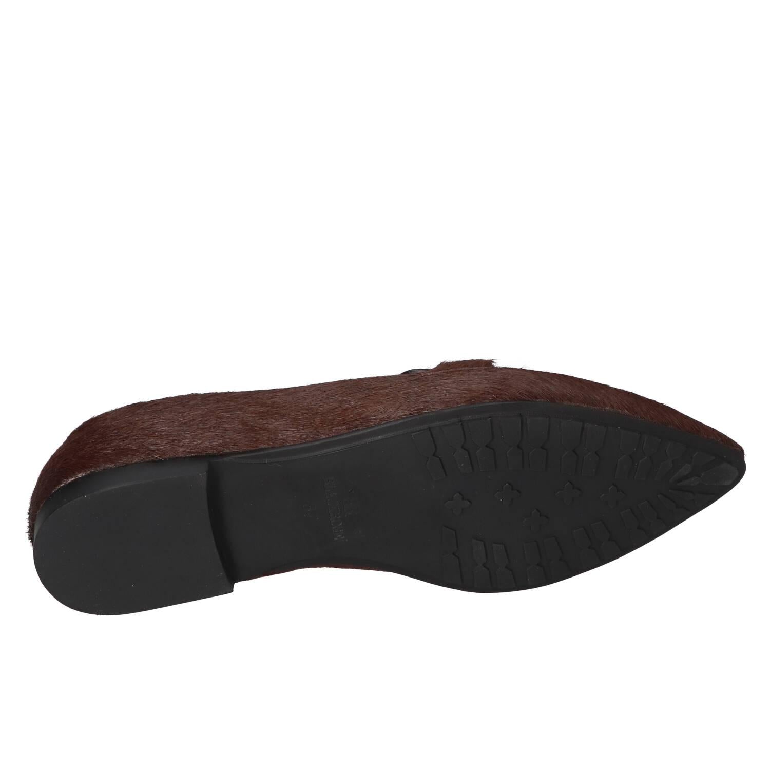 Chaussures à enfiler, Marron foncé
