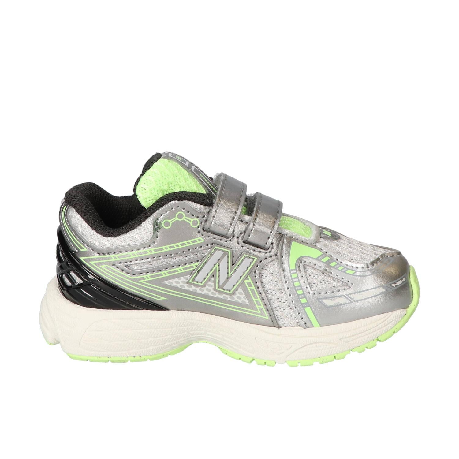 Baskets Velcro, Argent