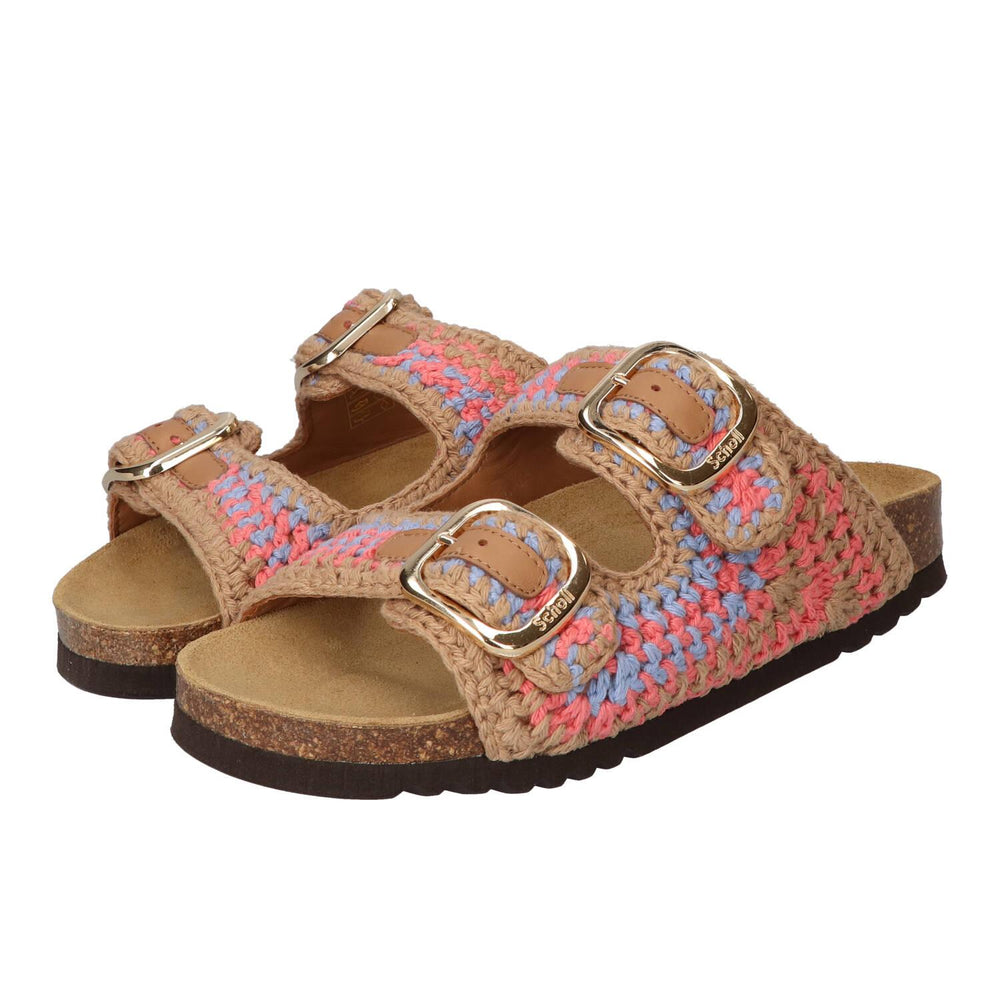 Pantoufles, multicolores