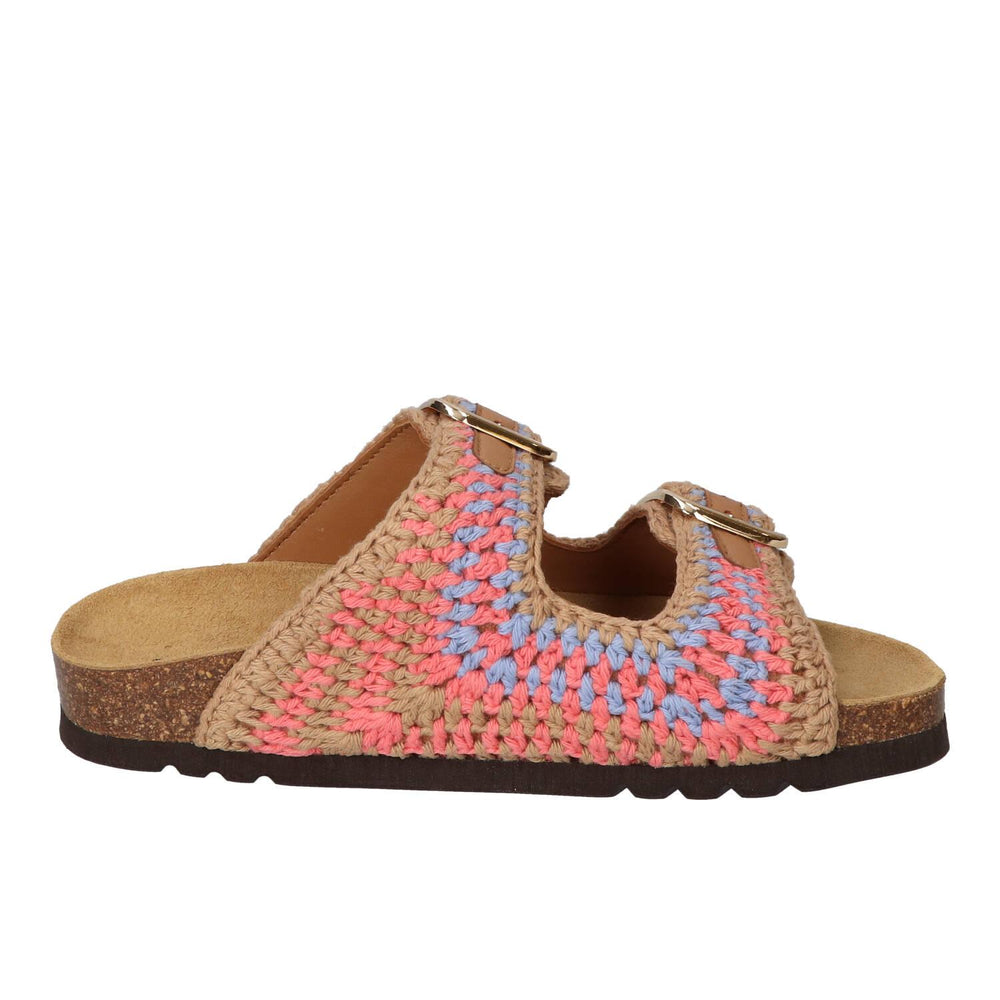 Pantoufles, multicolores
