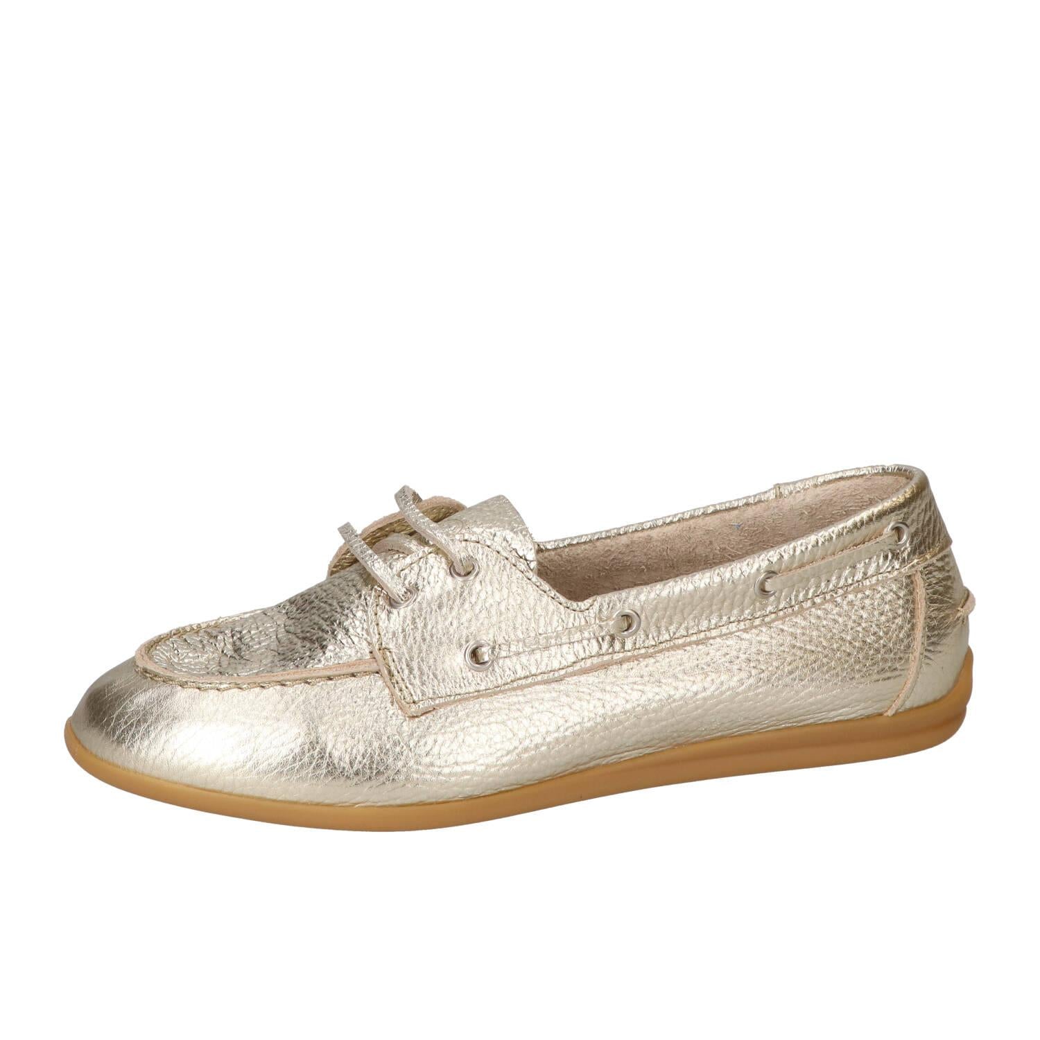 Chaussures à lacets, Doré