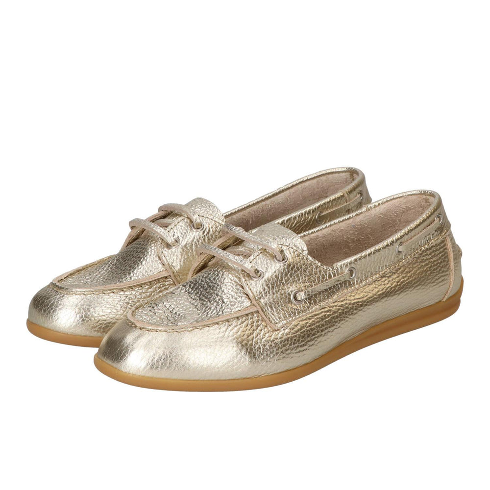 Chaussures à lacets, Doré