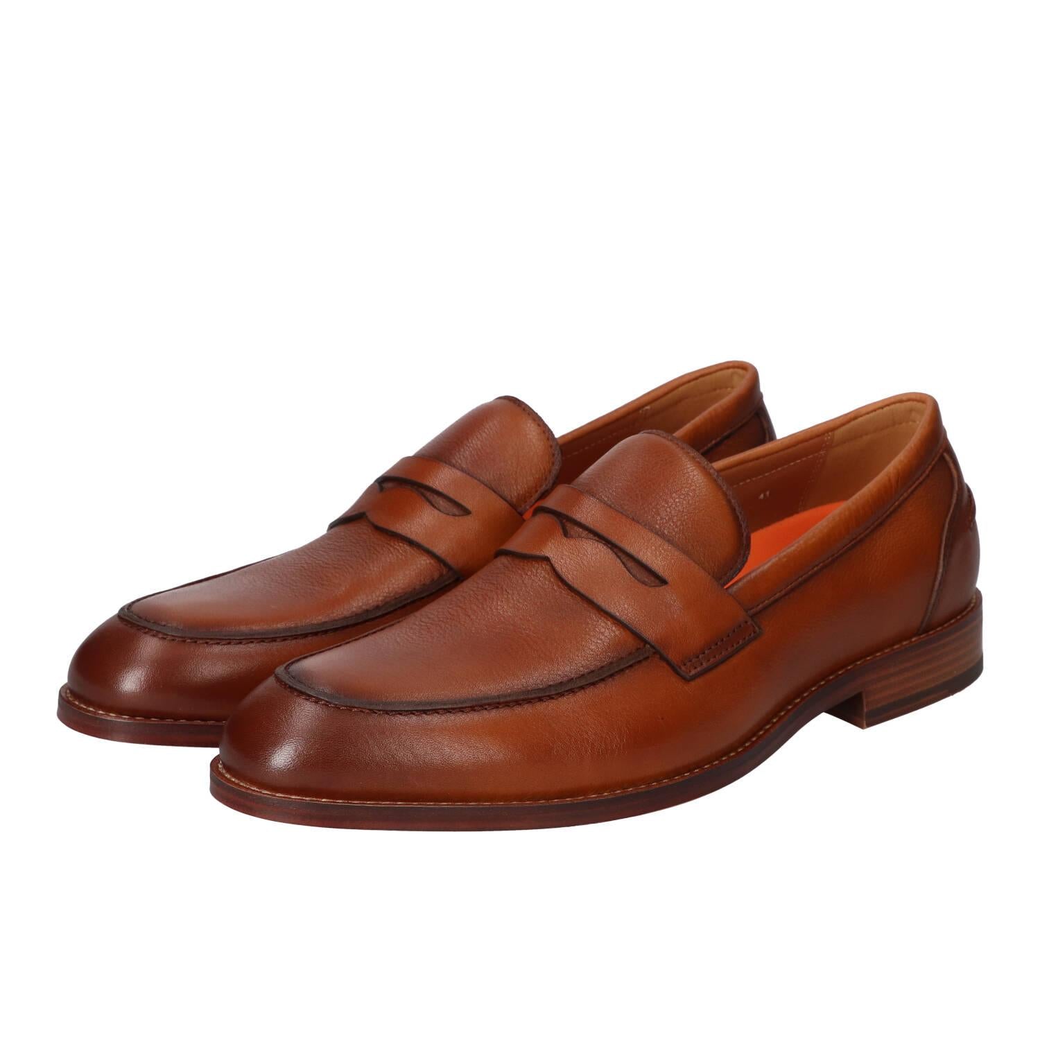 Chaussures à enfiler, Cognac
