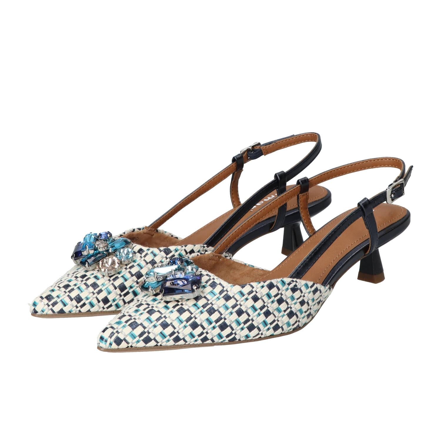 Slingback, Blauw