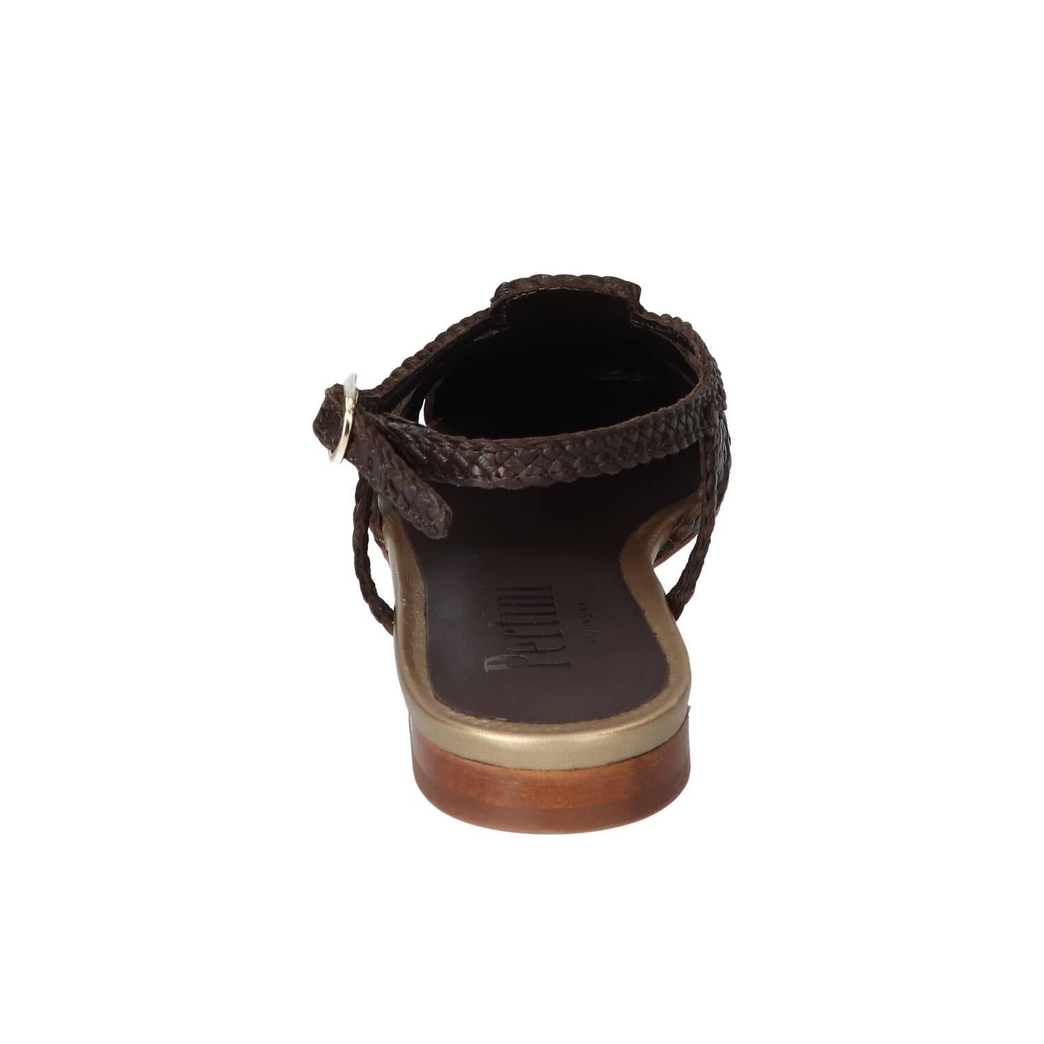 Sandalen, Donkerbruin