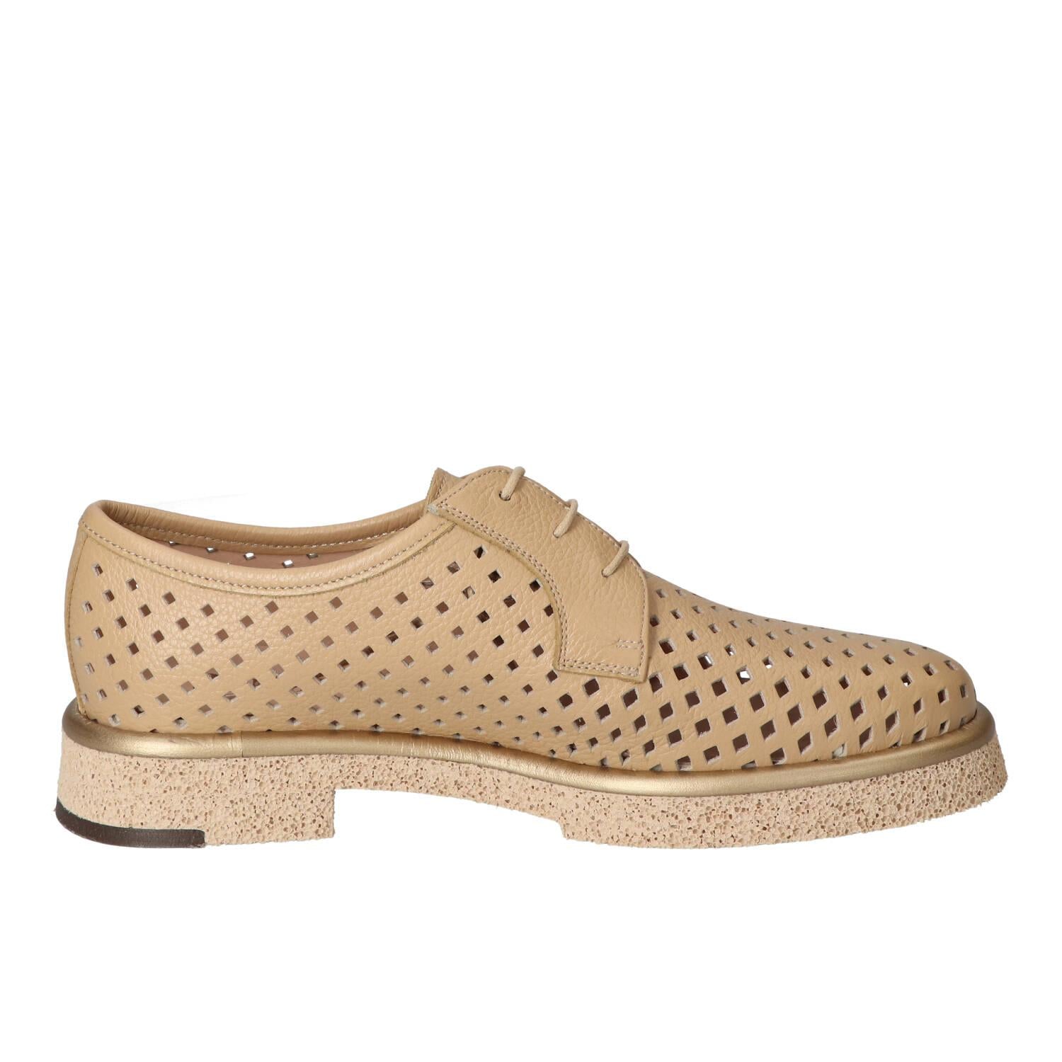 Veterschoenen, Lichtbeige