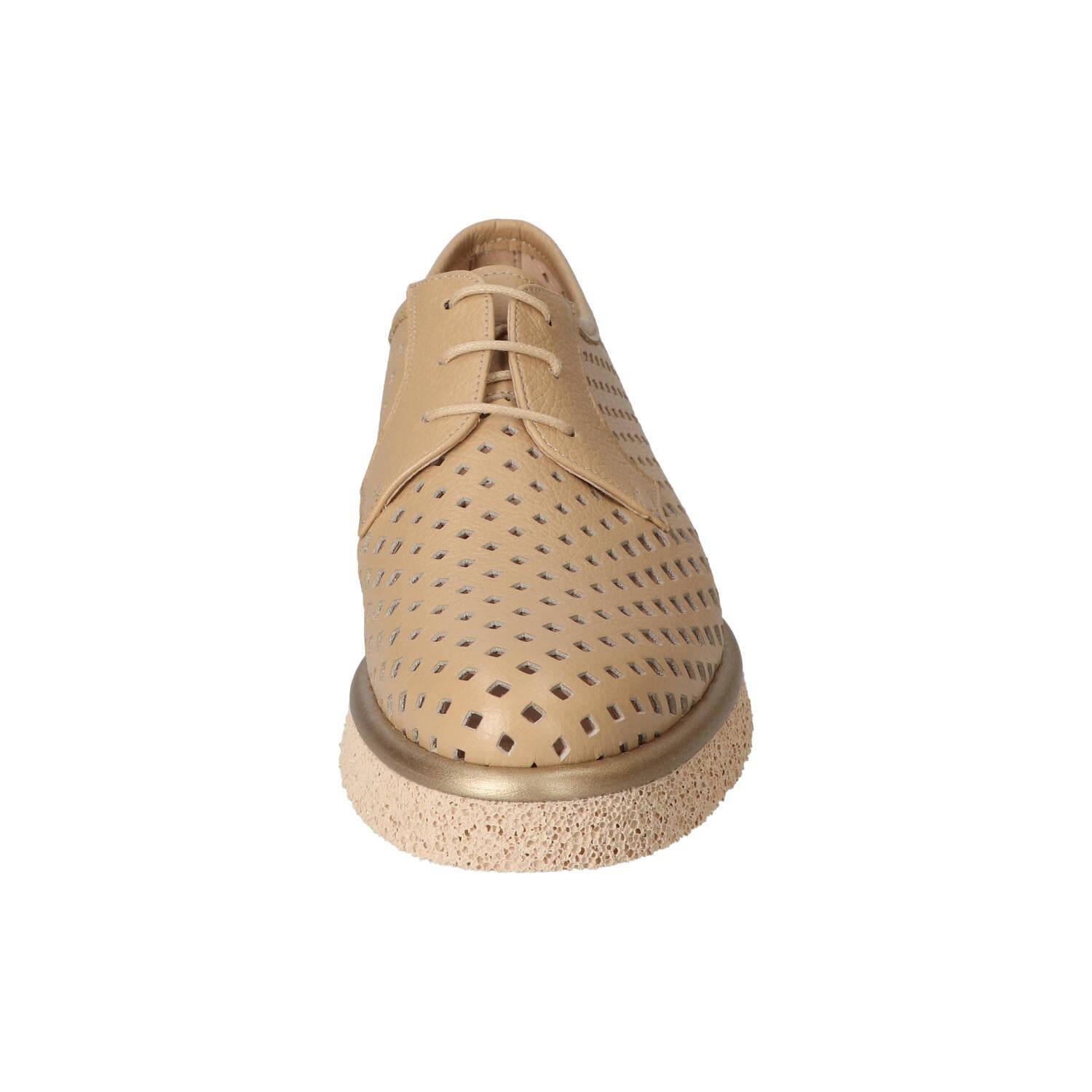 Veterschoenen, Lichtbeige