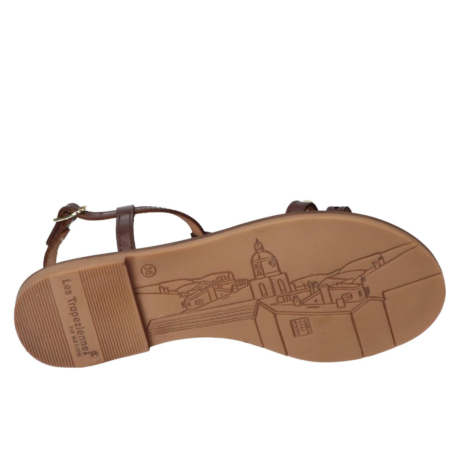 Sandalen, Donkerbruin