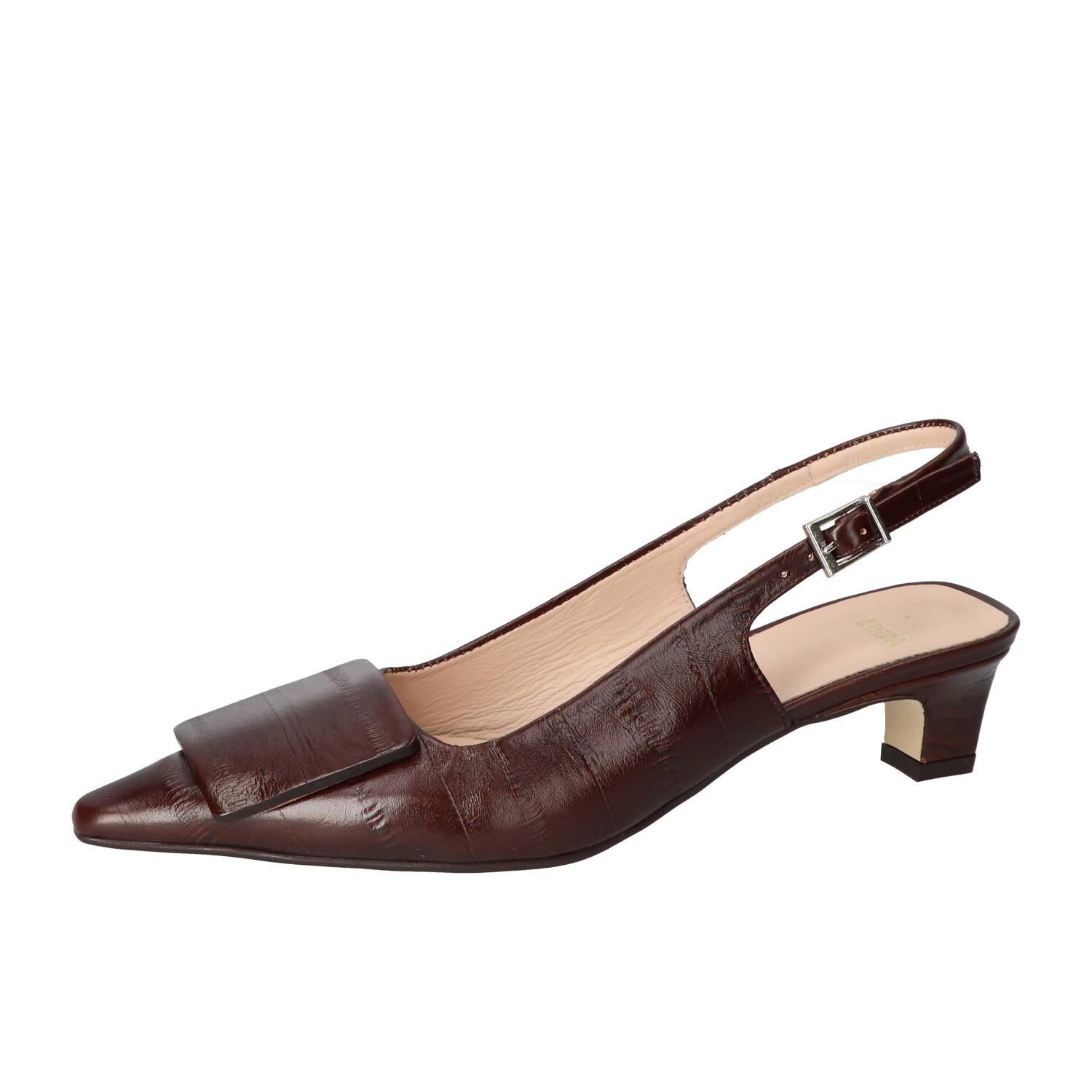 Slingback, Donkerbruin