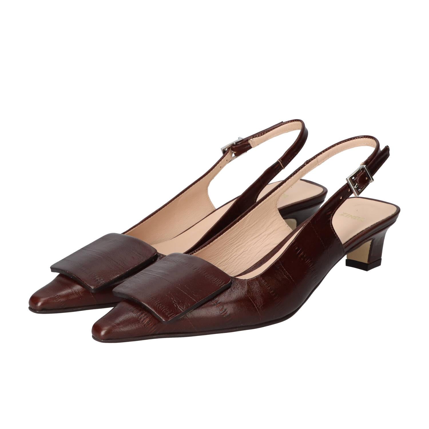 Slingback, Donkerbruin