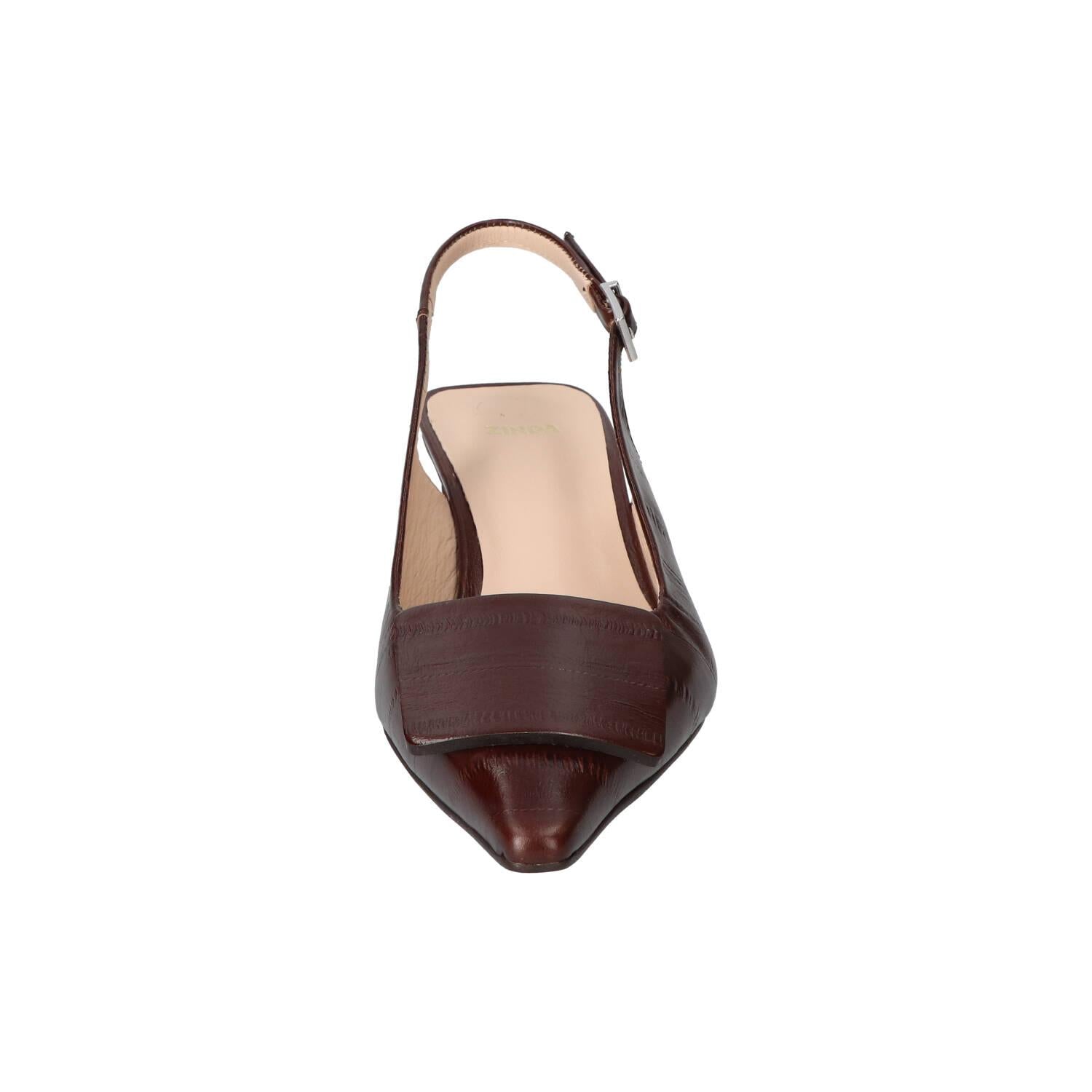 Slingback, Donkerbruin