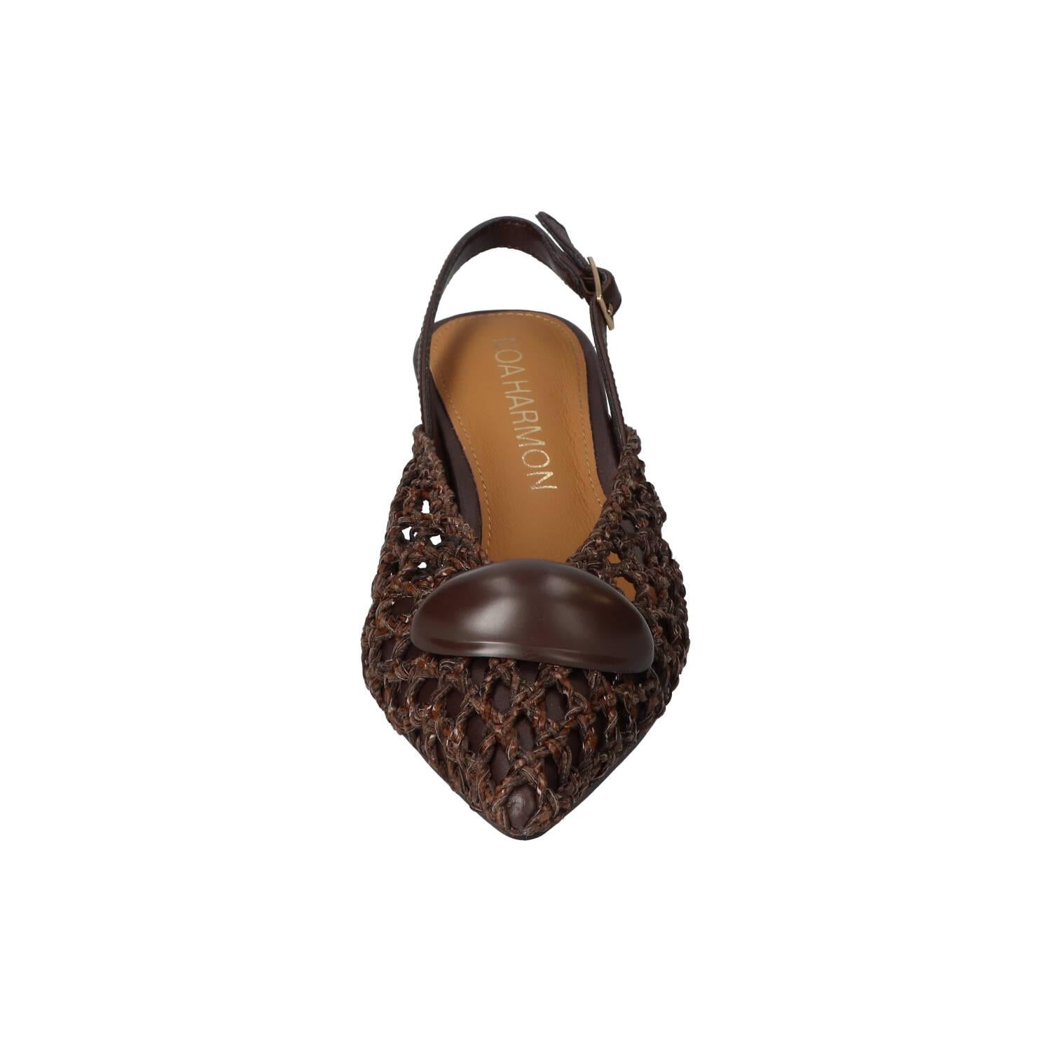 Slingback, Donkerbruin