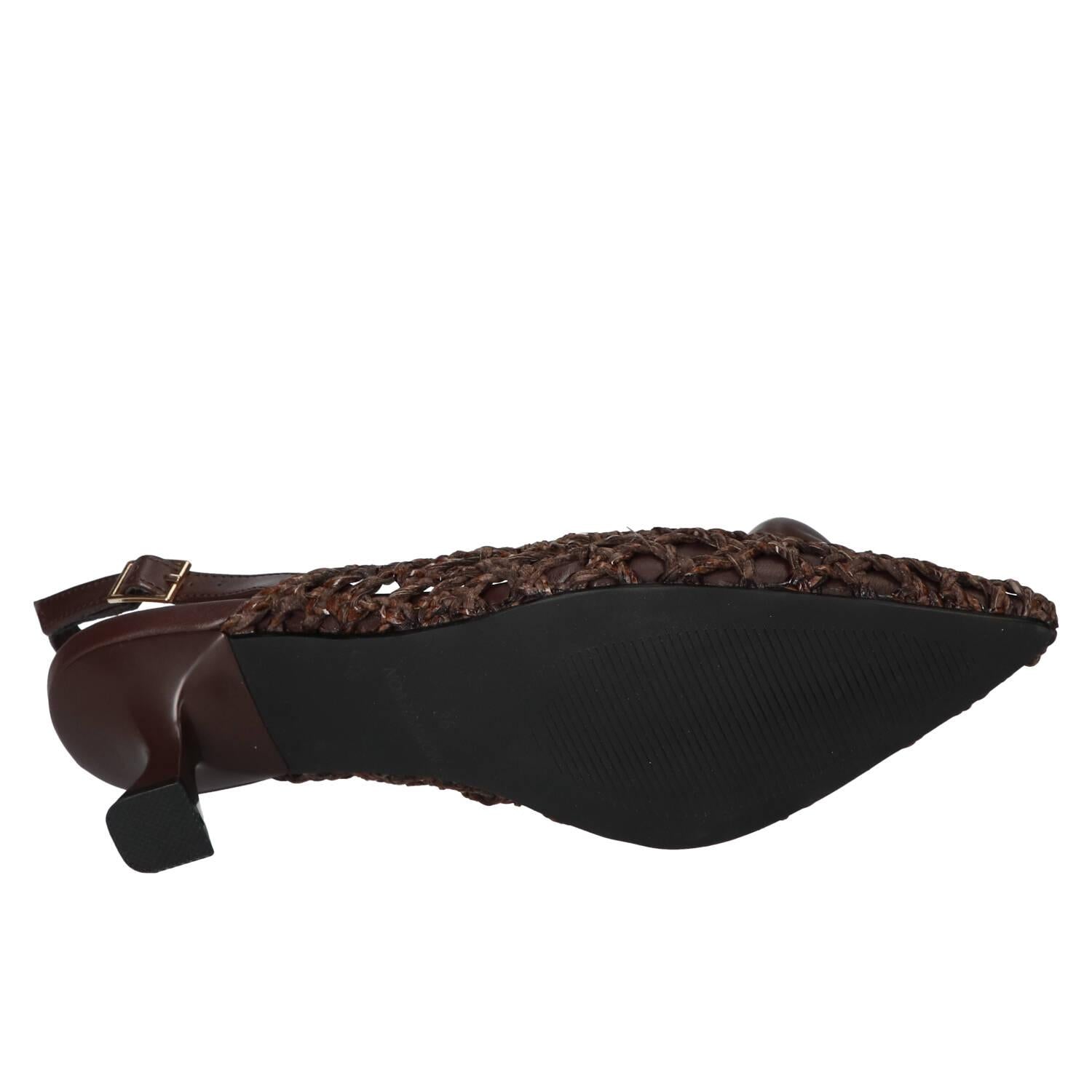 Slingback, Donkerbruin