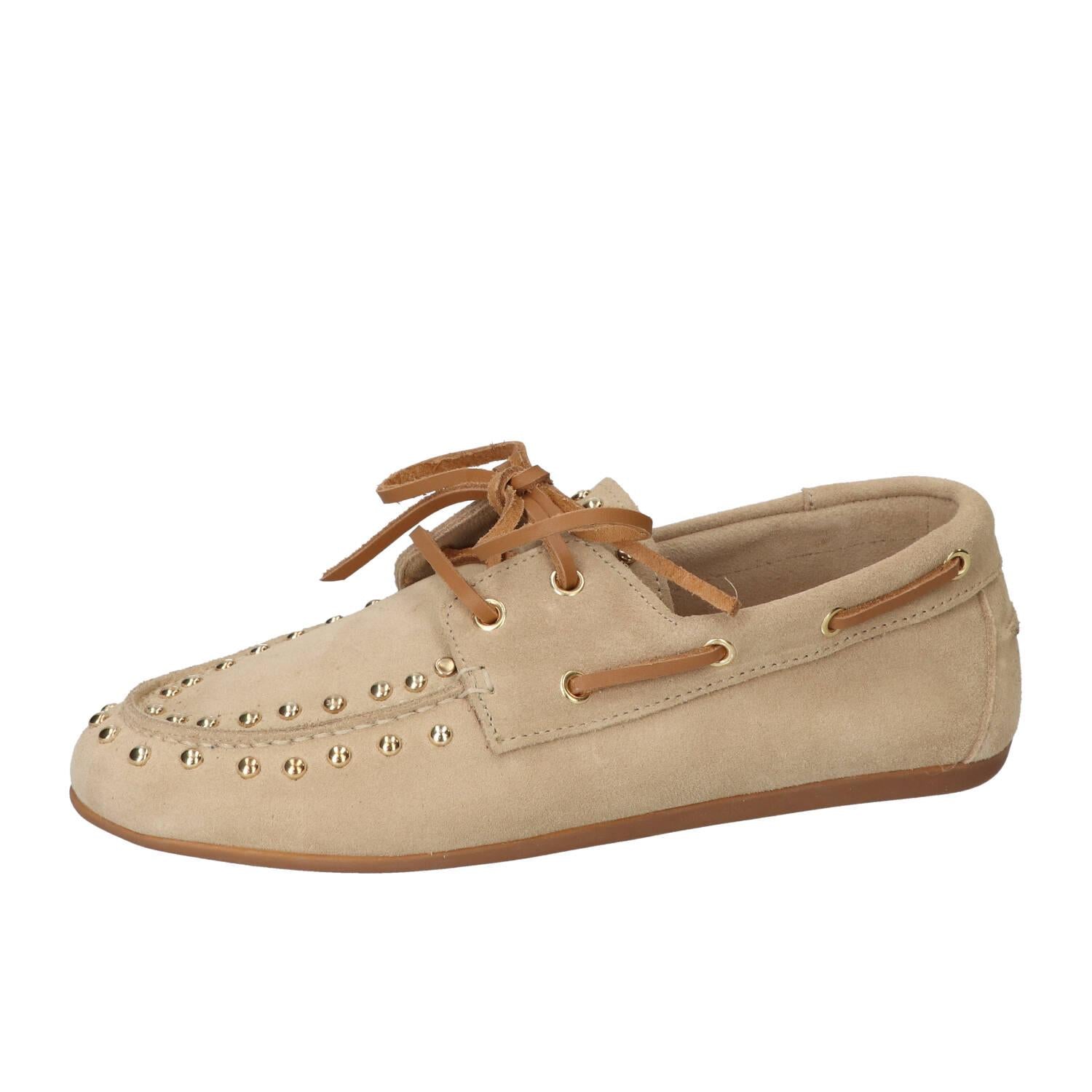 Veterschoenen, Lichtbeige