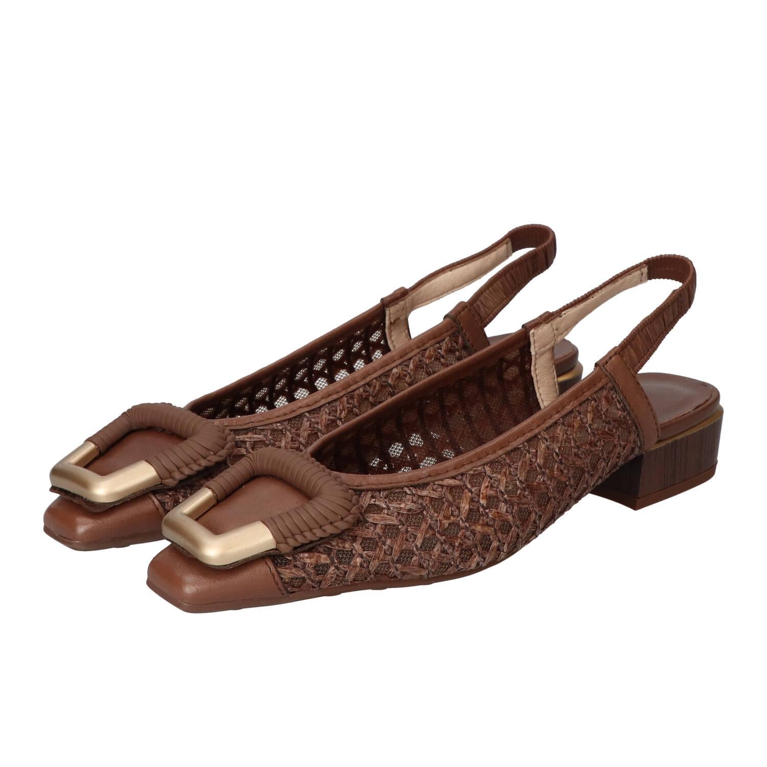 Slingback, Donkerbruin