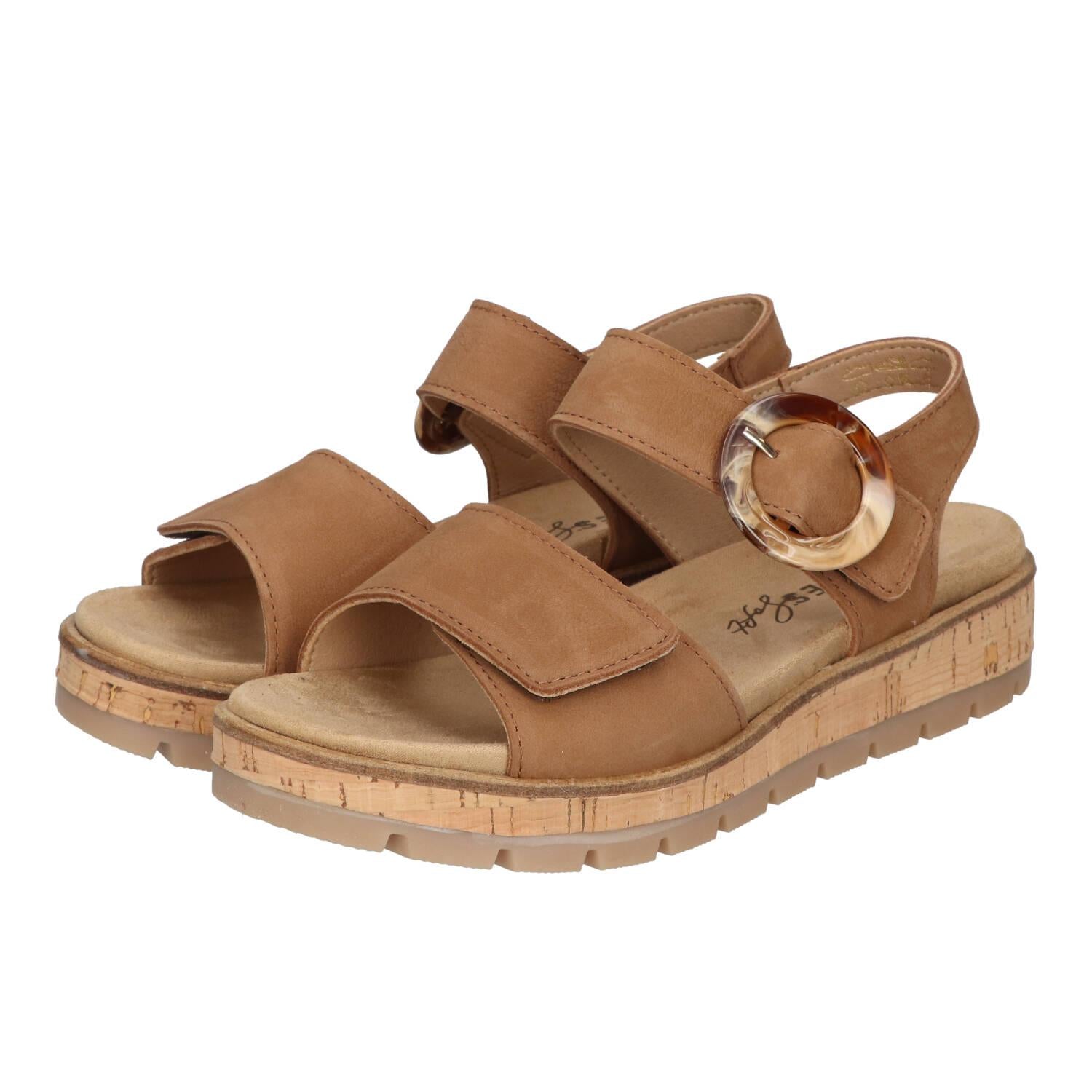 Sandalen, Cognac
