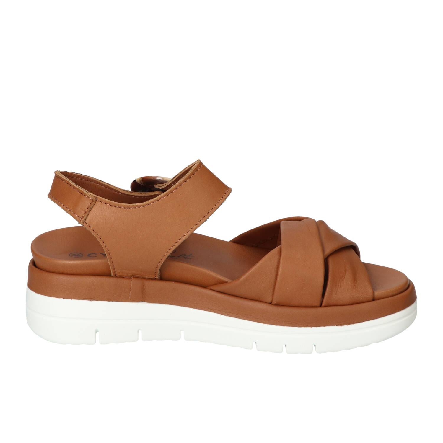 Sandalen, Cognac