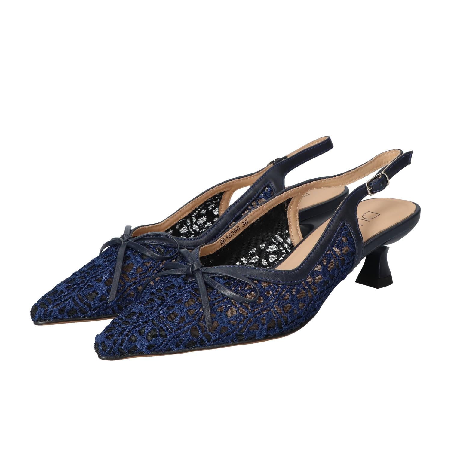 Slingback, Blauw