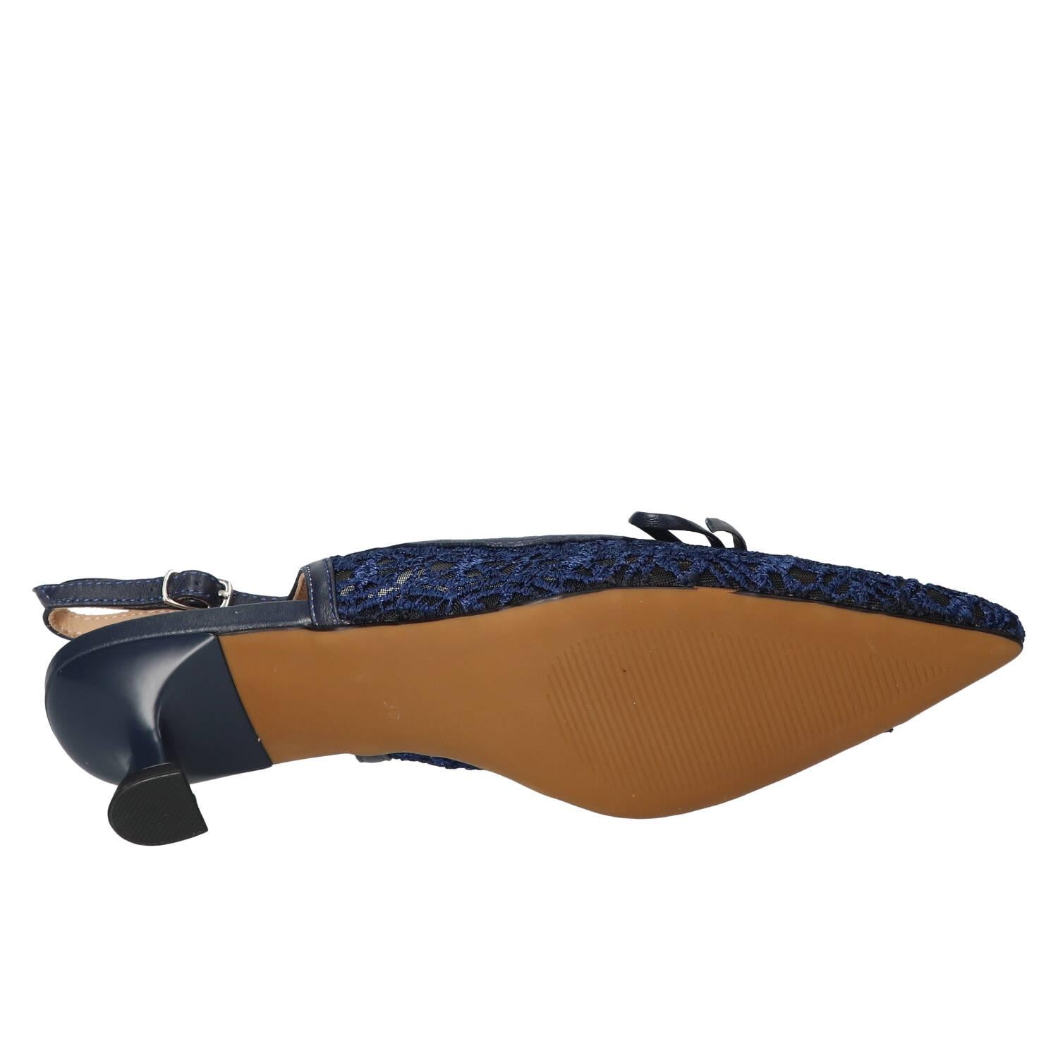 Slingback, Blauw
