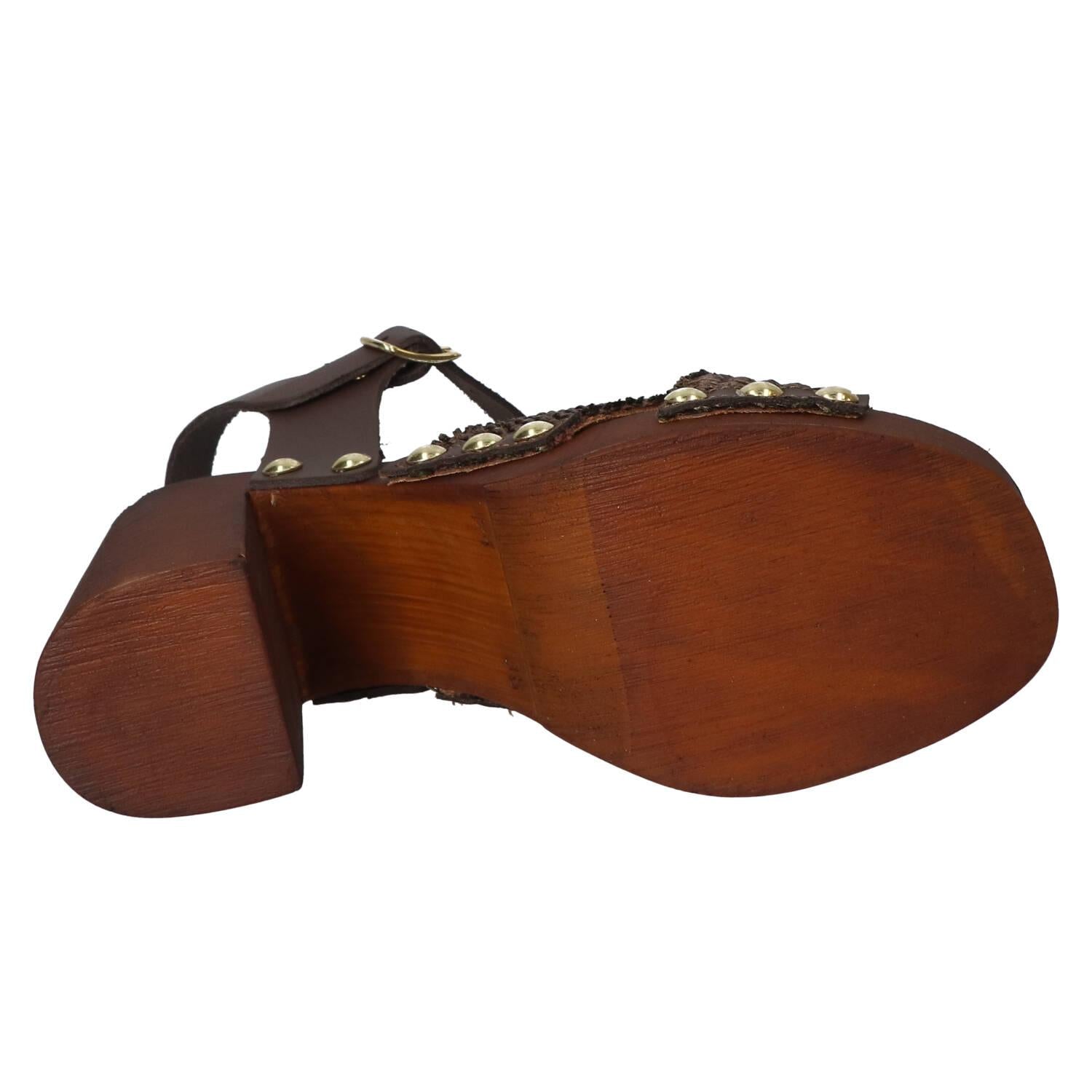 Sandalen, Donkerbruin