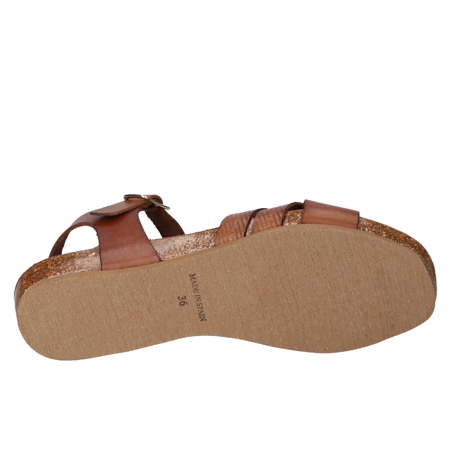 Sandalen, Cognac
