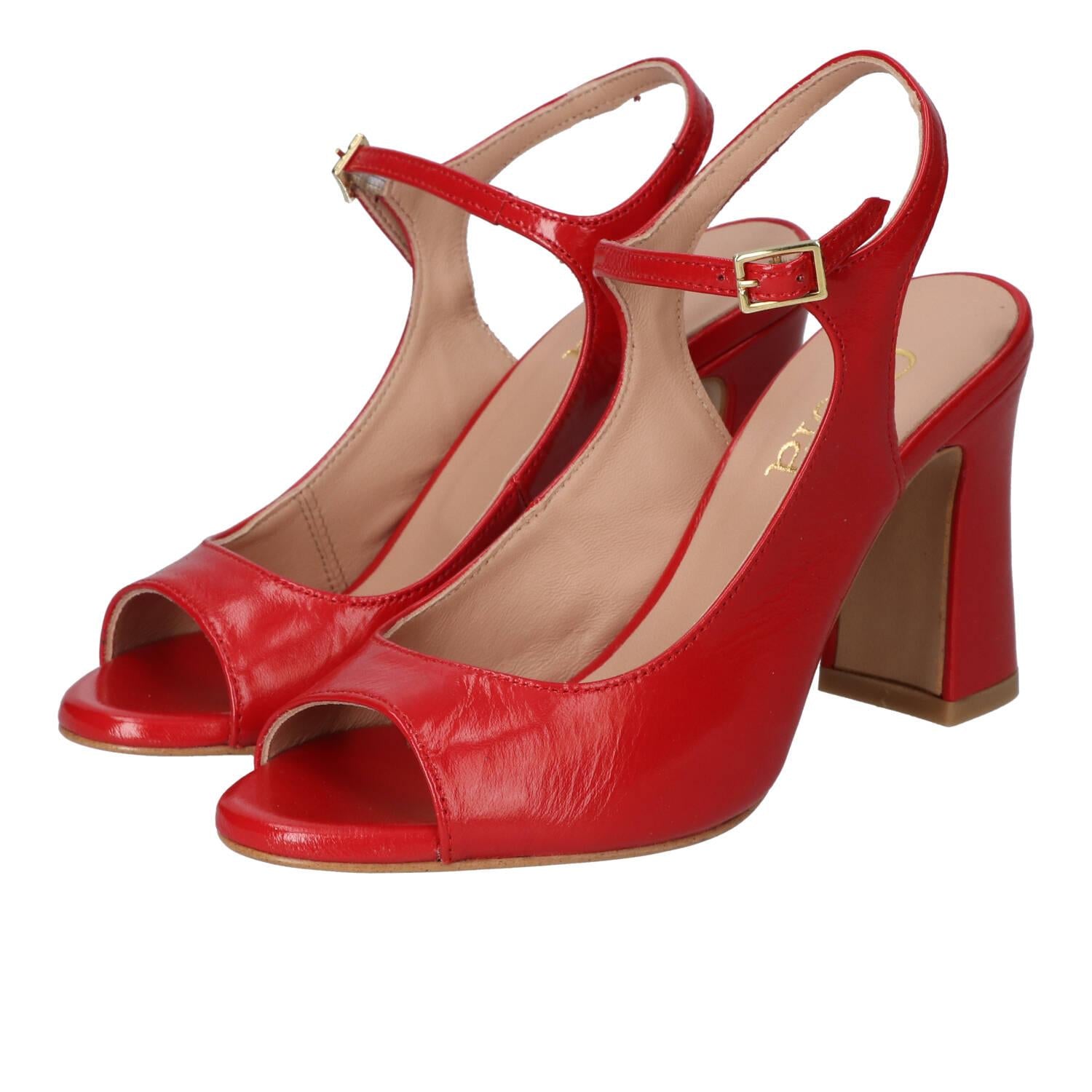 Sandalen, Rood