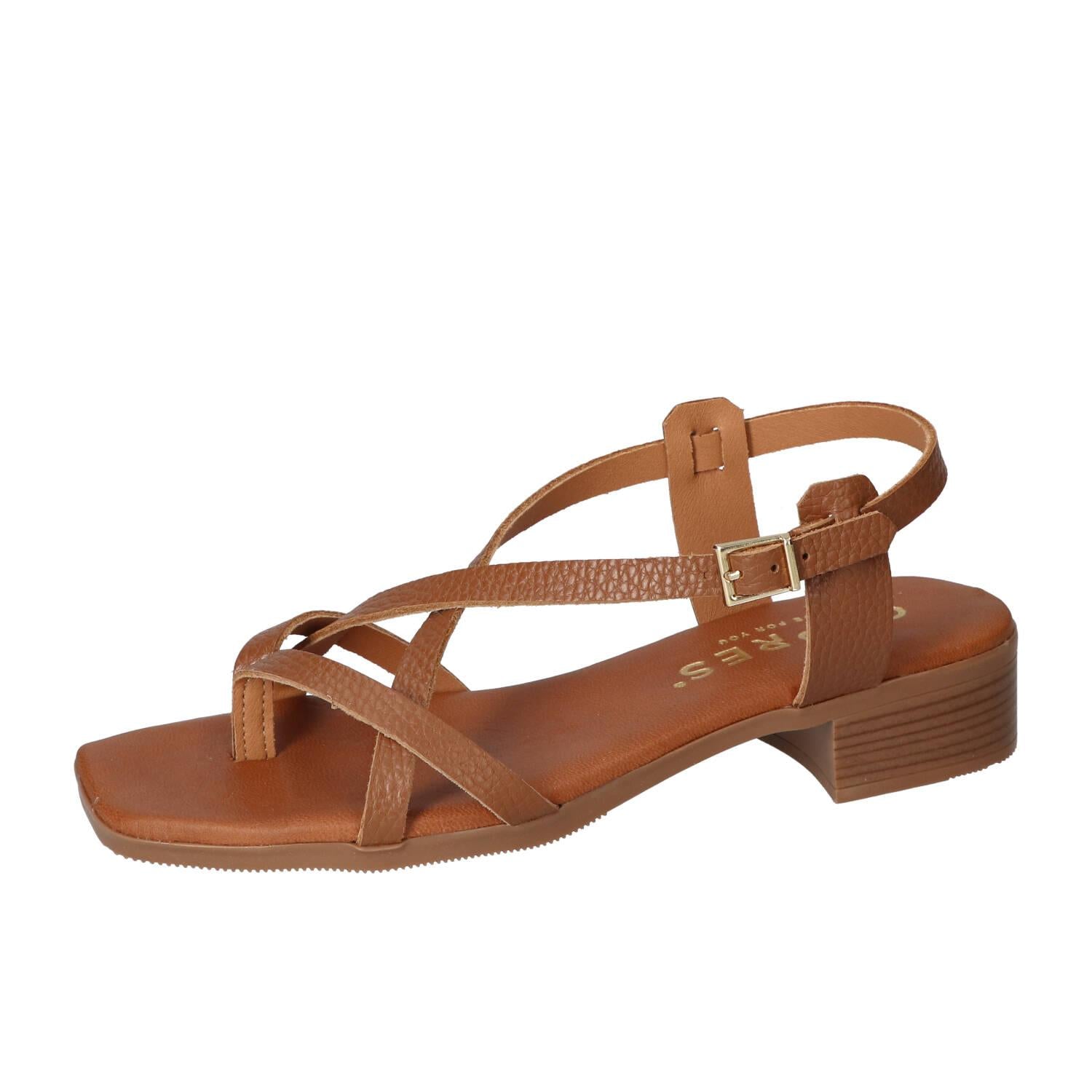 Sandalen, Cognac