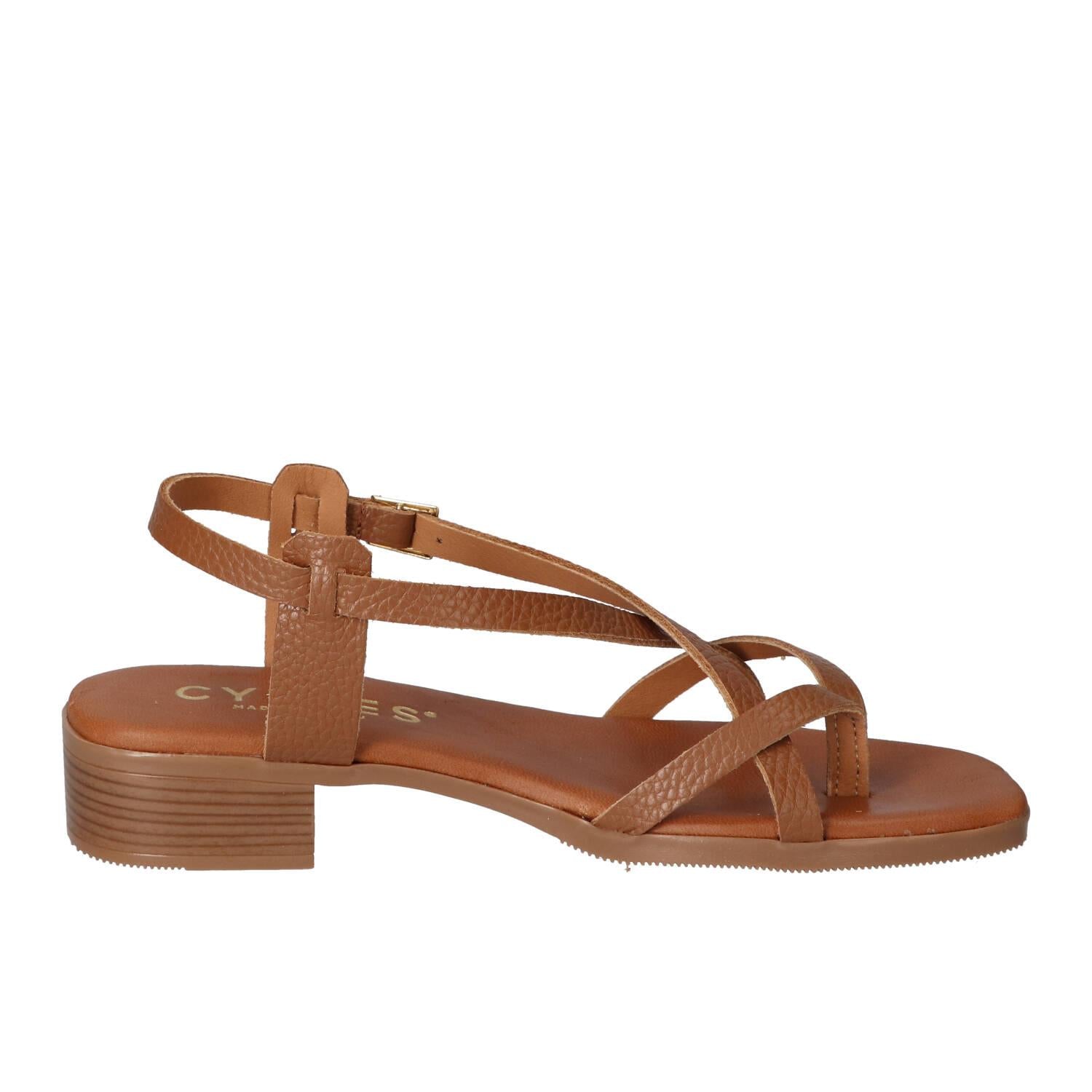 Sandalen, Cognac