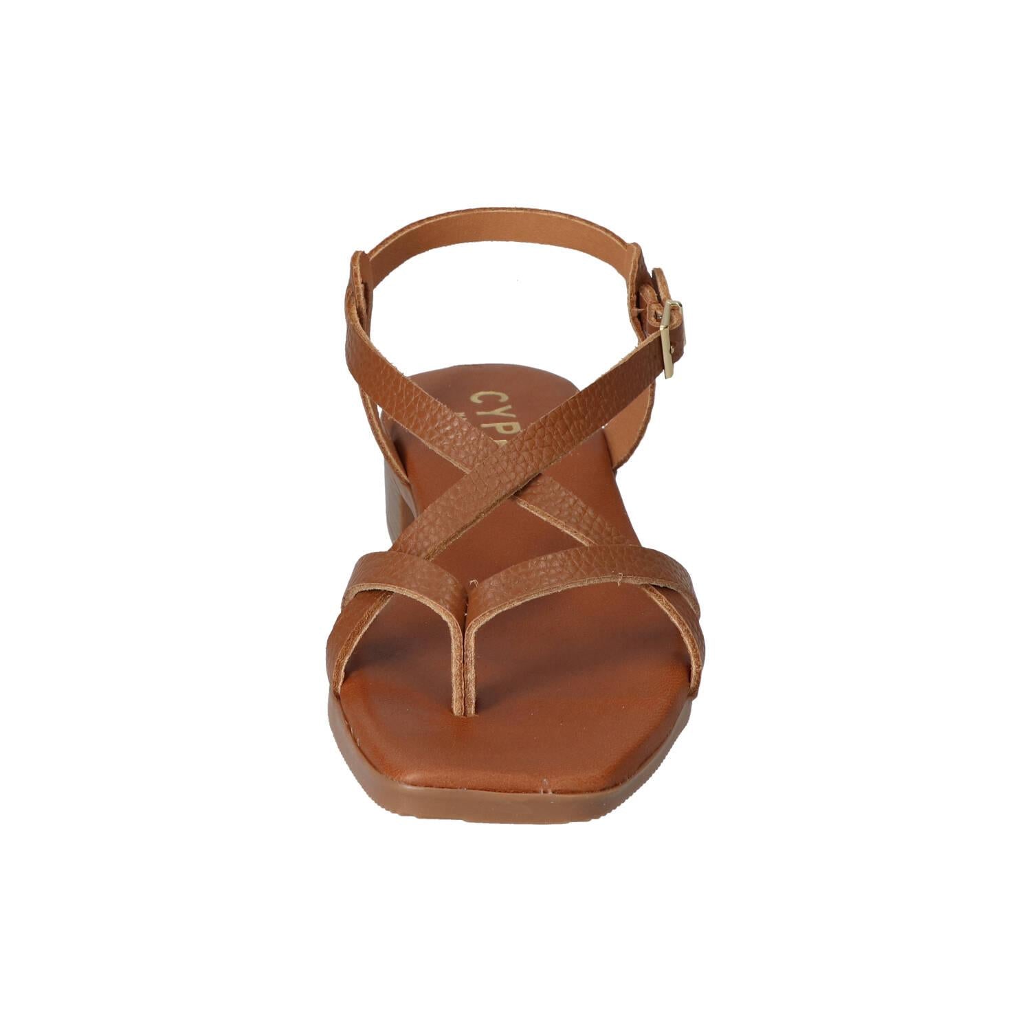 Sandalen, Cognac