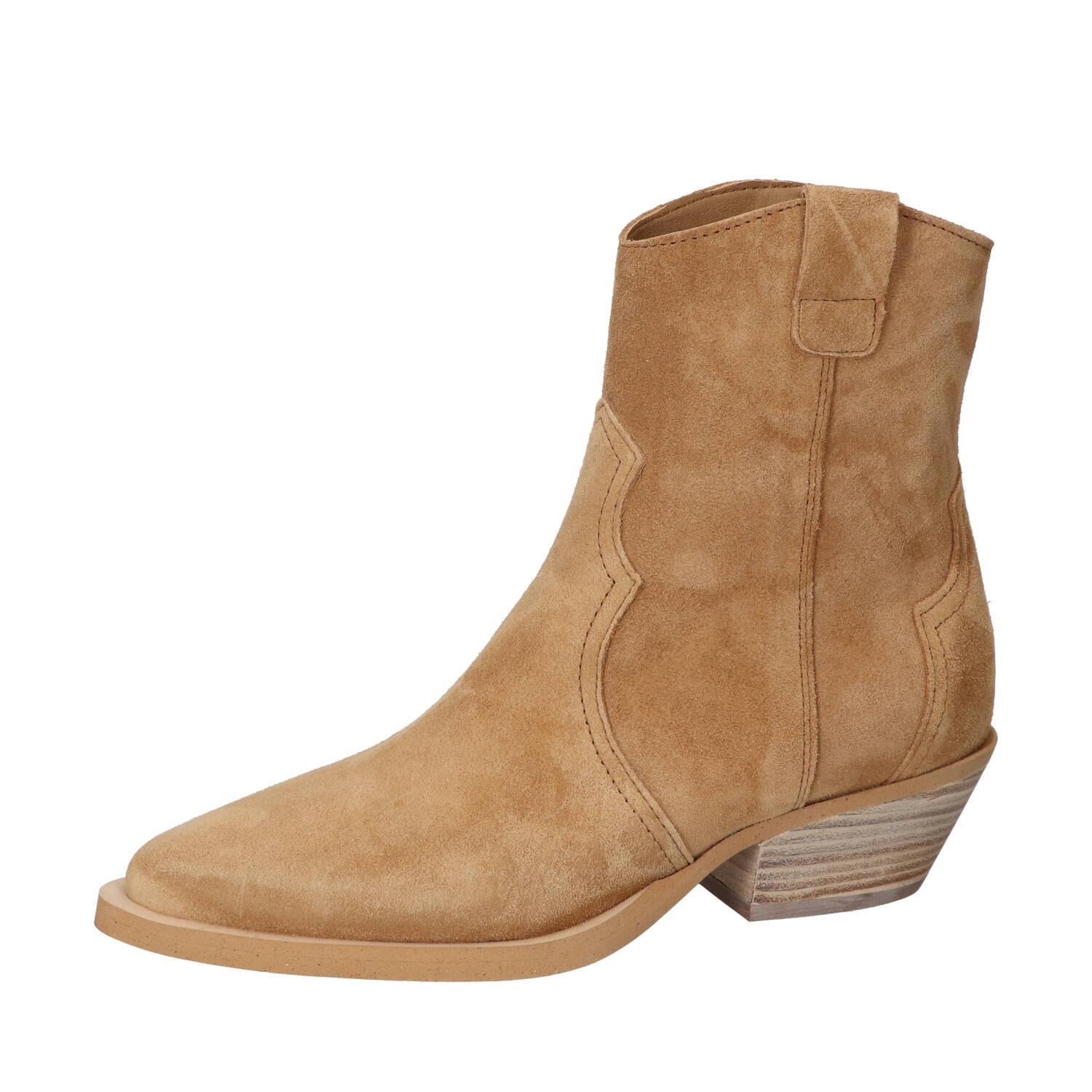 Booties, Cognac
