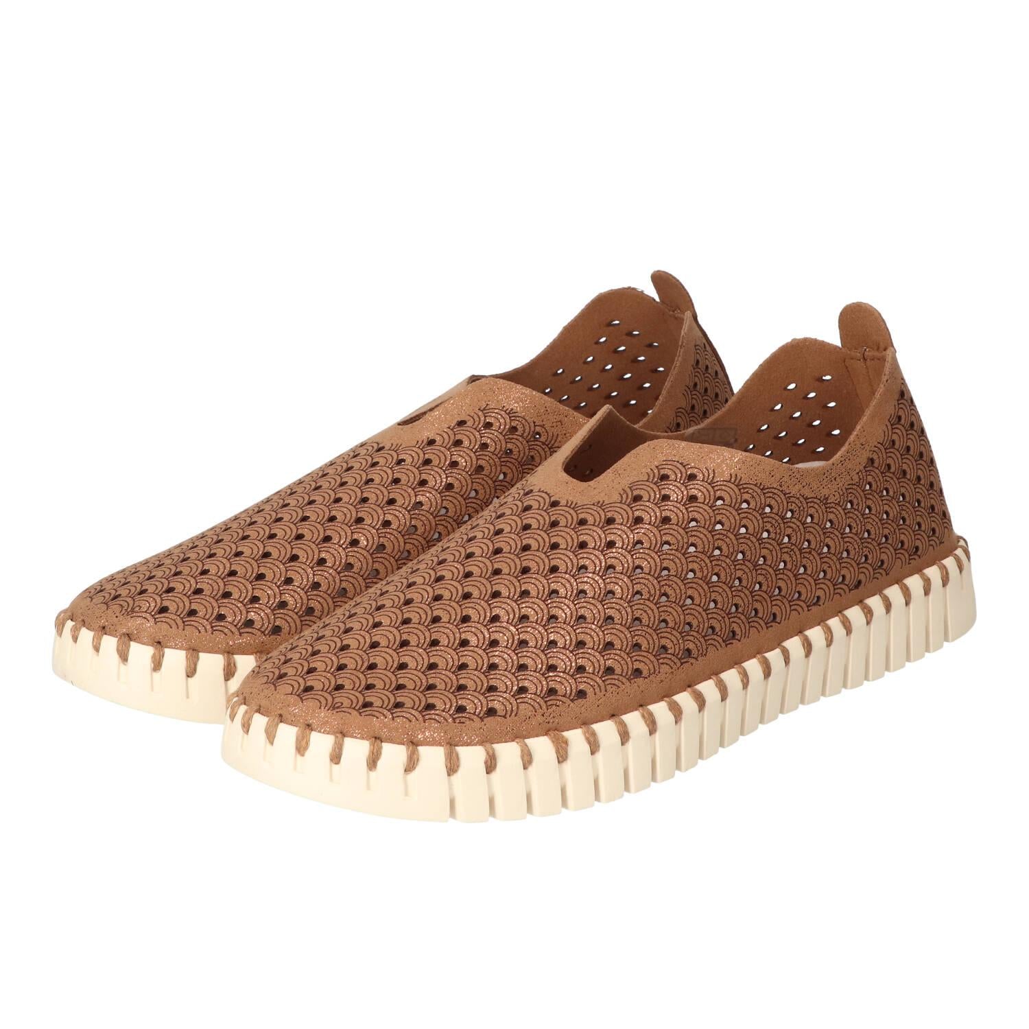 Instapschoenen, Brons